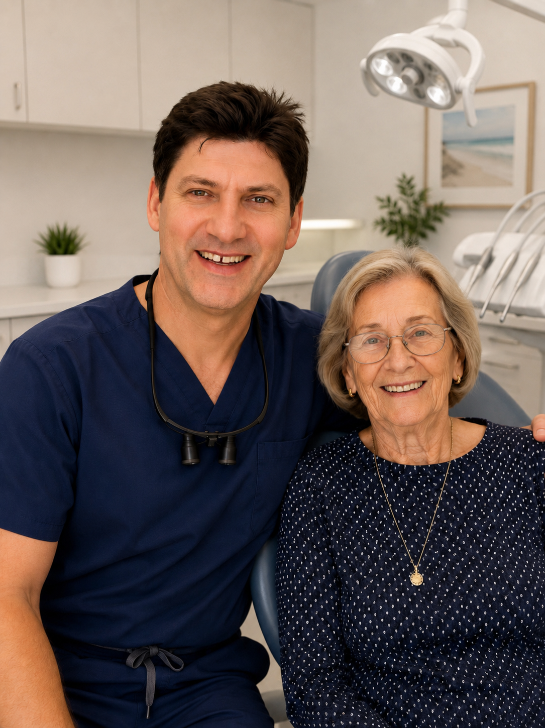Peter with a patient